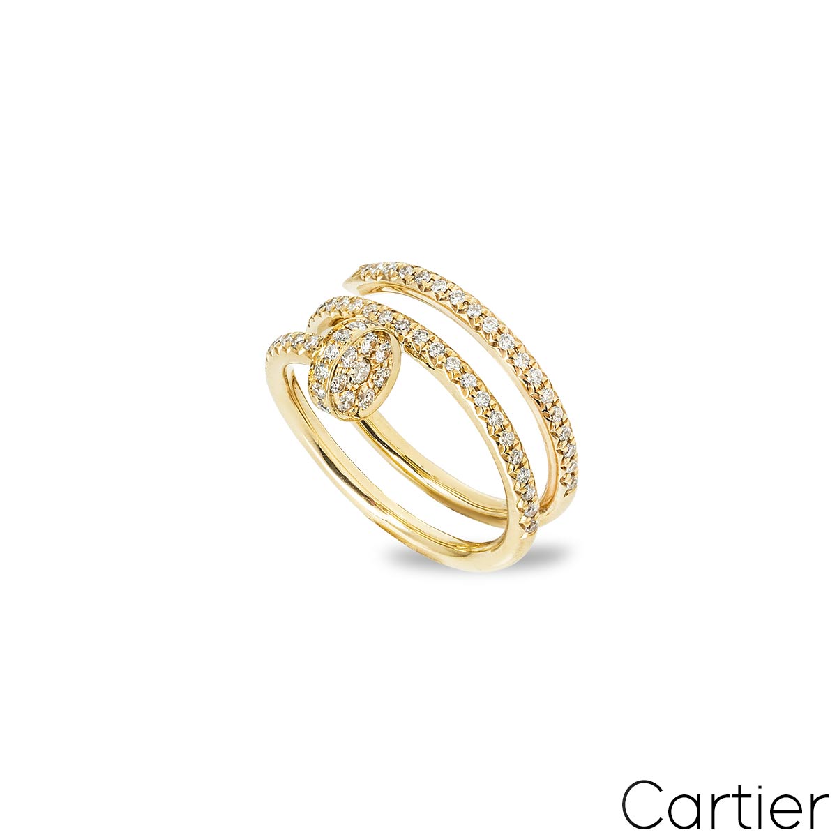 Cartier Gold Diamond Juste Un Clou Ring Size 50 B4211900 Cartier Gold Diamond Juste Un Clou Ring Size 50 B4211900
